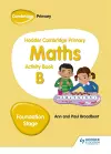 Hodder Cambridge Primary Maths Activity Book B Foundation Stage cover