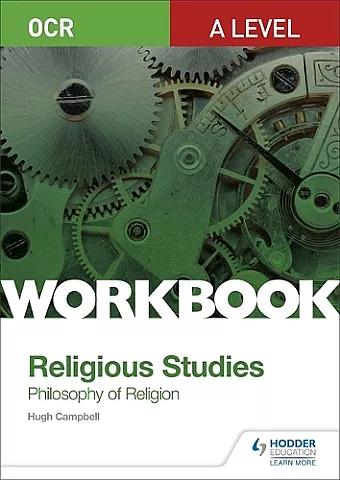 OCR A Level Religious Studies: Philosophy of Religion Workbook cover