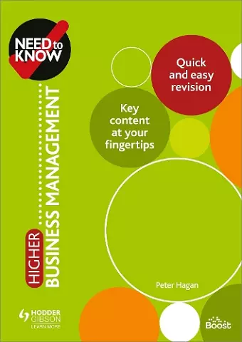 Need to Know: Higher Business Management cover
