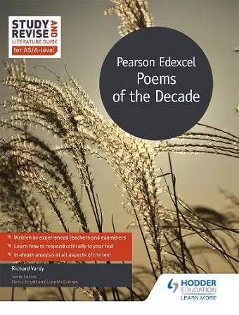 Study and Revise Literature Guide for AS/A-level: Pearson Edexcel Poems of the Decade cover