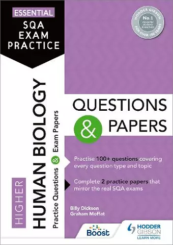 Essential SQA Exam Practice: Higher Human Biology Questions and Papers cover