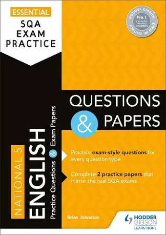 Essential SQA Exam Practice: National 5 English Questions and Papers cover