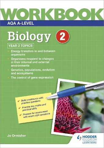 AQA A-level Biology Workbook 2 cover