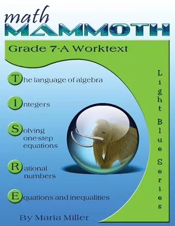 Math Mammoth Grade 7-A Worktext cover