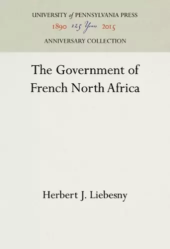 The Government of French North Africa cover