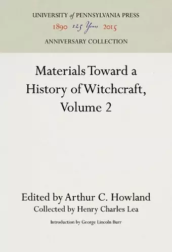 Materials Toward a History of Witchcraft, Volume 2 cover