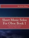 Sheet Music Solos For Oboe Book 1 cover