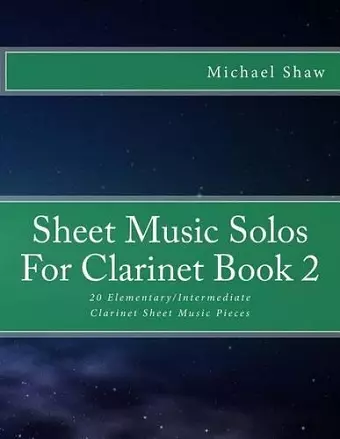 Sheet Music Solos For Clarinet Book 2 cover