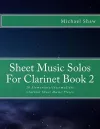 Sheet Music Solos For Clarinet Book 2 cover