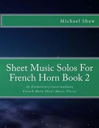 Sheet Music Solos For French Horn Book 2 cover