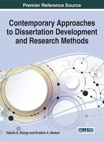 Contemporary Approaches to Dissertation Development and Research Methods cover