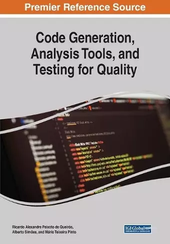 Code Generation, Analysis Tools, and Testing for Quality cover