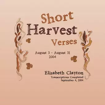 Short Harvest cover