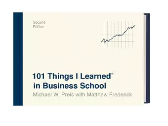 101 Things I Learned in Business School cover