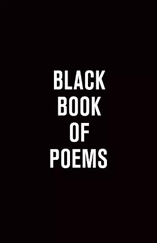 Black Book of Poems cover