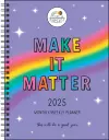 Positively Present 12-Month 2025 Monthly/Weekly Planner Calendar cover