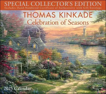 Thomas Kinkade Special Collector's Edition 2025 Deluxe Wall Calendar with Print cover