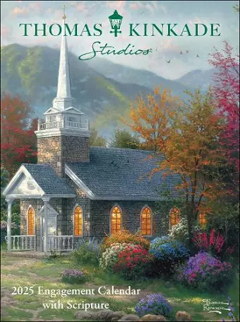 Thomas Kinkade Studios 12-Month 2025 Monthly/Weekly Engagement Calendar with Scripture cover