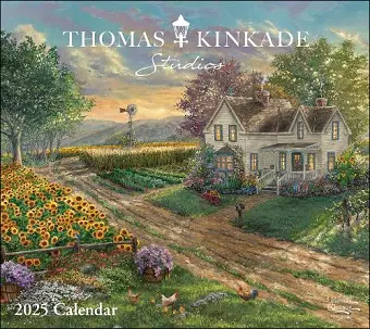 Thomas Kinkade Studios 2025 Deluxe Wall Calendar cover