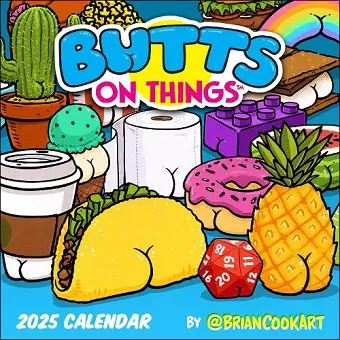 Butts on Things 2025 Wall Calendar cover