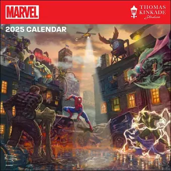 MARVEL by Thomas Kinkade Studios 2025 Wall Calendar cover