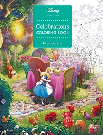 Disney Dreams Collection Thomas Kinkade Studios Celebrations Coloring Book cover