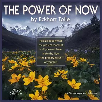 The Power of Now 2026 Wall Calendar cover