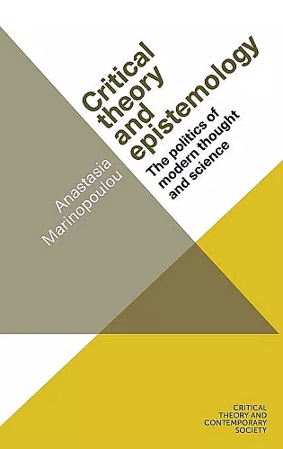 Critical Theory and Epistemology cover