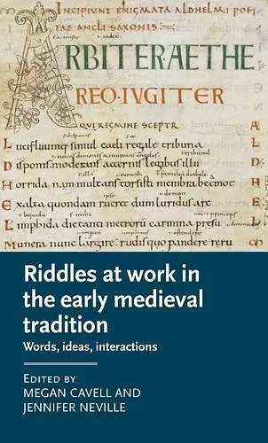 Riddles at Work in the Early Medieval Tradition cover