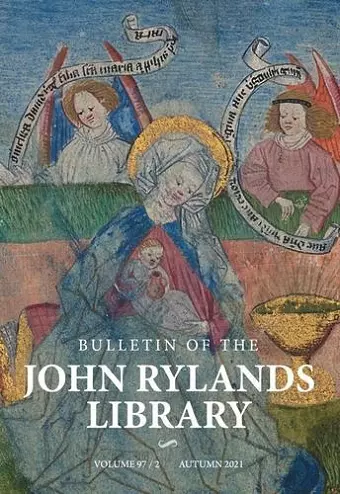 Bulletin of the John Rylands Library 97/2 cover