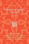 Freedom of Speech, 1500–1850 cover