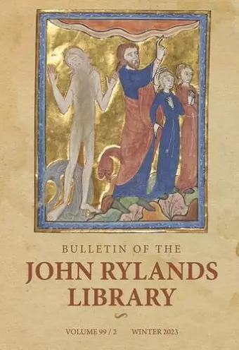 Bulletin of the John Rylands Library 99/2 cover