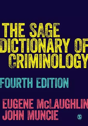 The SAGE Dictionary of Criminology cover