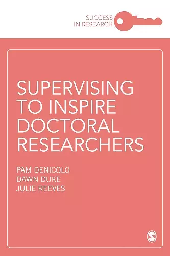 Supervising to Inspire Doctoral Researchers cover