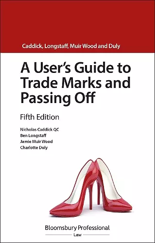 A User's Guide to Trade Marks and Passing Off cover