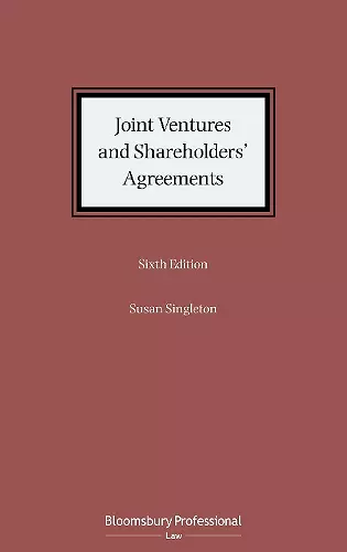 Joint Ventures and Shareholders' Agreements cover