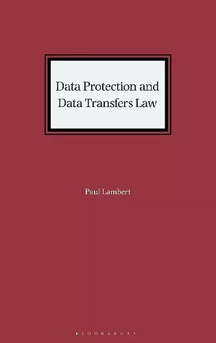 Data Protection and Data Transfers Law cover