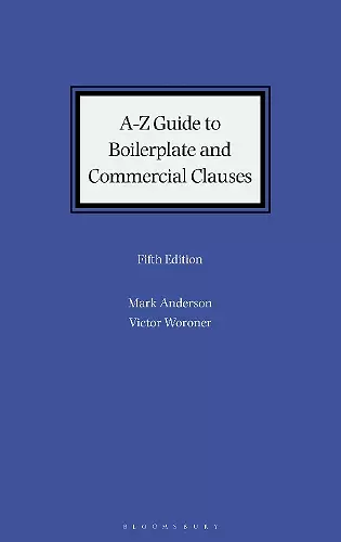 A-Z Guide to Boilerplate and Commercial Clauses cover