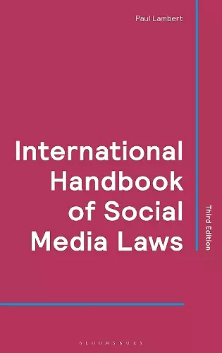 International Handbook of Social Media Laws cover