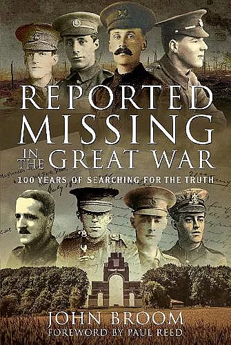 Reported Missing in the Great War cover