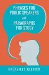 Phrases for Public Speakers and Paragraphs for Study cover