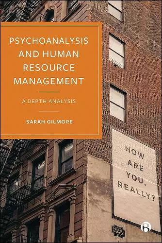 Psychoanalysis and Human Resource Management cover