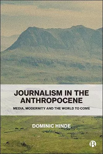 Journalism in the Anthropocene cover