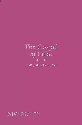 NIV Gospel of Luke for Journalling cover