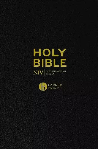 NIV Larger Print Black Leather Bible cover