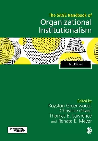 The SAGE Handbook of Organizational Institutionalism cover