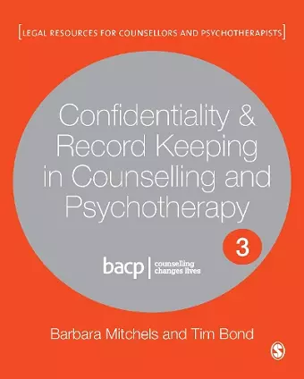 Confidentiality & Record Keeping in Counselling & Psychotherapy cover