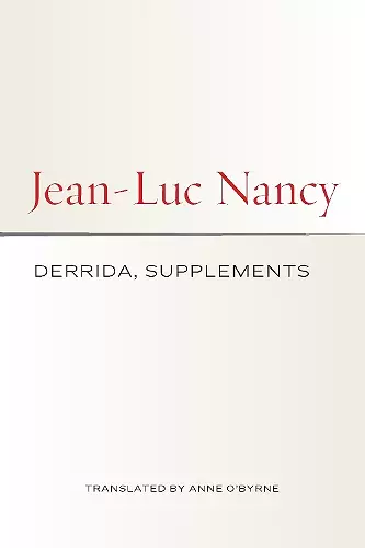 Derrida, Supplements cover