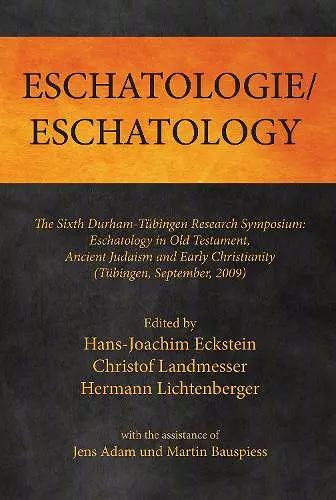 Eschatologie Eschatology cover