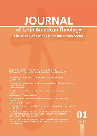 Journal of Latin American Theology, Volume 13, Number 1 cover